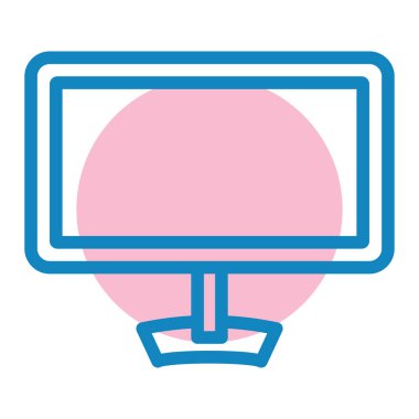 vektör lcd simgesi illüstrasyonu