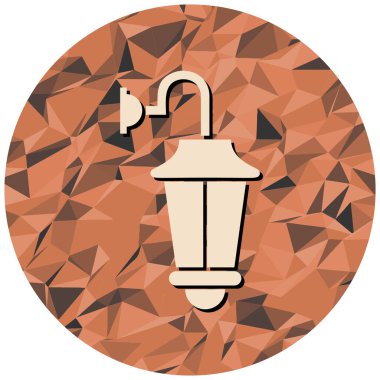 Lambanın daire içindeki vektör simgesi