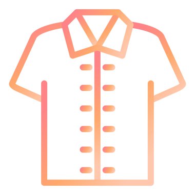 Gömlek. Web simgesi basit illüstrasyon