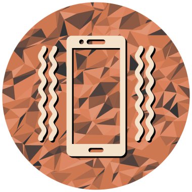 cep telefonu simgesi. vektör illüstrasyonu