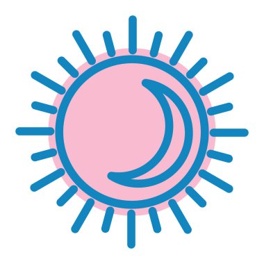 Güneş Simgesi Vektör illüstrasyonu