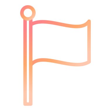 bayrak ikonu vektör illüstrasyonu 