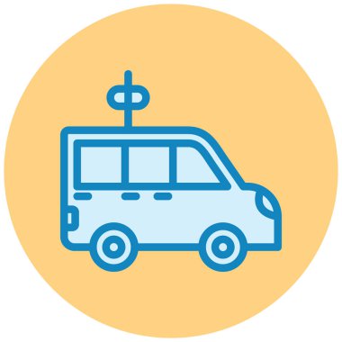 - Araba. Web simgesi basit illüstrasyon