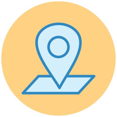 konum. Web simgesi basit illüstrasyon