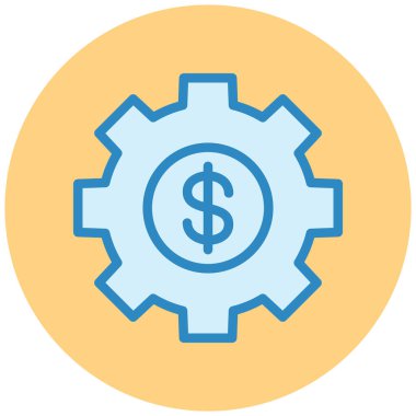 Seo ve teknoloji simgesinin vektör illüstrasyonu