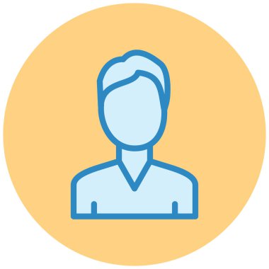 avatar. Web simgesi basit illüstrasyon