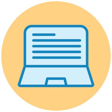 Bilgisayar. Web simgesi basit tasarım