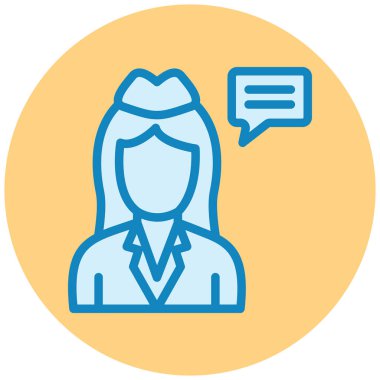 avatar. Web simgesi basit illüstrasyon