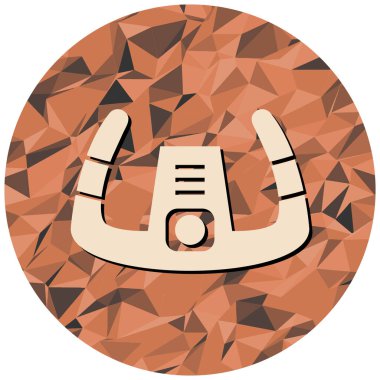 Çizgi film simgesinin vektör çizimi