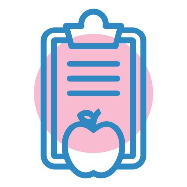 Elma. Web simgesi basit illüstrasyon