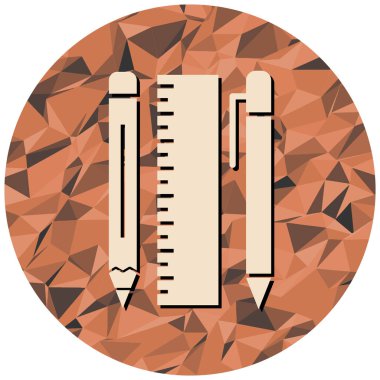 ofis ikonu vektör illüstrasyonu