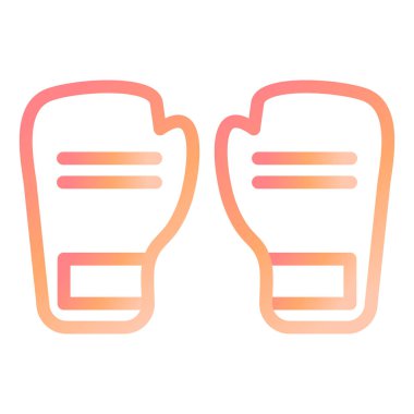 Boks Eldivenleri modern ikon vektör resimlemesi 