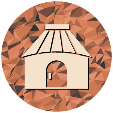 Ev. Web simgesi basit illüstrasyon