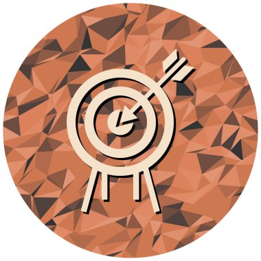 hedef simge vektör illüstrasyonu