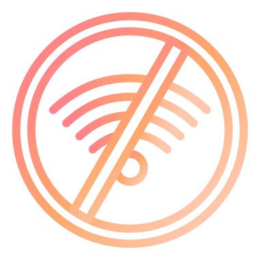 Bağlantısı kesilmiş modern simge vektör illüstrasyonu 