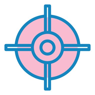 Hedef. Web simgesi basit illüstrasyon