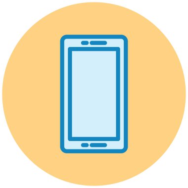 Cep telefonu. Web simgesi basit illüstrasyon