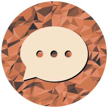 Sohbet ikonu. Web için konuşma balonu vektör simgelerinin düz çizimi