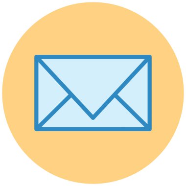 Mektup. Web simgesi basit illüstrasyon