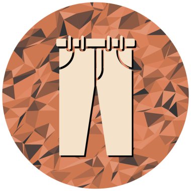 Moda kıyafet ikonu. Web tasarımı için kağıt torba vektör simgelerinin düz çizimi