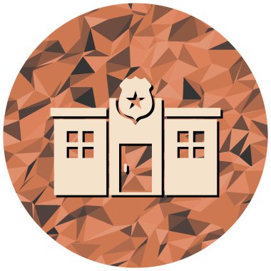 polis web simgesi basit illüstrasyon