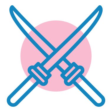 Kılıç. Web simgesi basit illüstrasyon