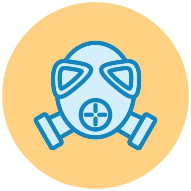 Maske. Web simgesi basit illüstrasyon