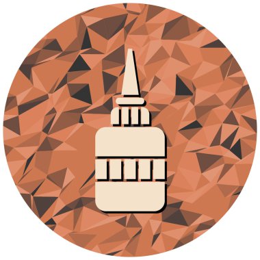 Güzel ve şişenin izole edilmiş tek bir nesnesinin vektör çizimi