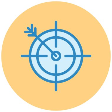 Hedef. Web simgesi basit illüstrasyon