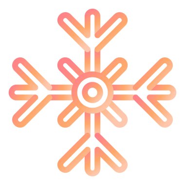 Kar tanesi. Web simgesi basit illüstrasyon