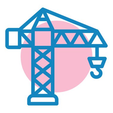 Vinç. Web simgesi basit tasarım