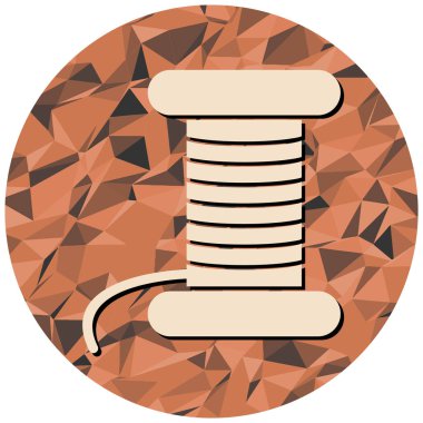 Haçlı tek bir yuvarlak simgenin vektör çizimi