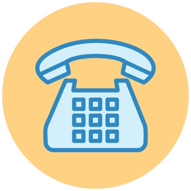 - Telefon. Web simgesi basit illüstrasyon