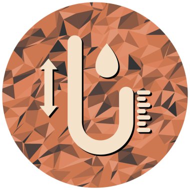 Bir su damlası simgesinin vektör illüstrasyonu