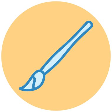 Boya fırçası. Basit resimleme