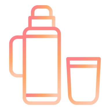 Termos Matarası modern ikon vektör çizimi 