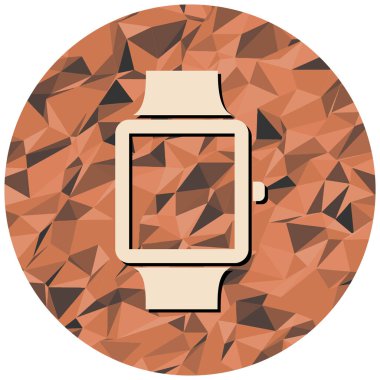 Akıllı telefon ikonu olan bir ukala. vektör illüstrasyonu