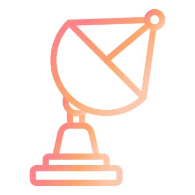 Uydu modern simge vektör illüstrasyonu 