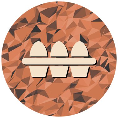 Yumurtalar. Web simgesi basit illüstrasyon