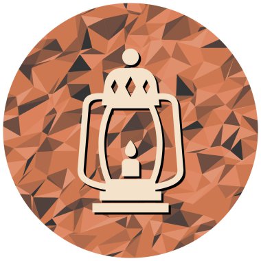 gaz lambası simgesi, vektör illüstrasyonu basit tasarım