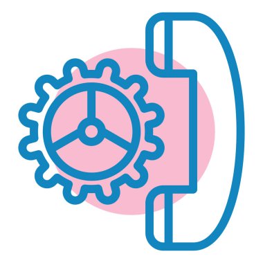 Ayarlar. Web simgesi basit illüstrasyon