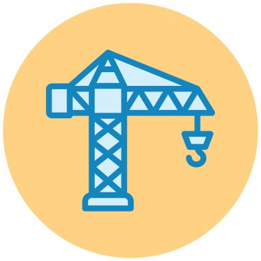 Vinç. Web simgesi basit illüstrasyon