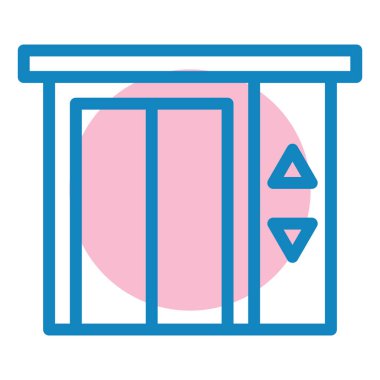 Pencere. Web simgesi basit illüstrasyon