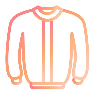 Ceket. Web simgesi basit illüstrasyon 