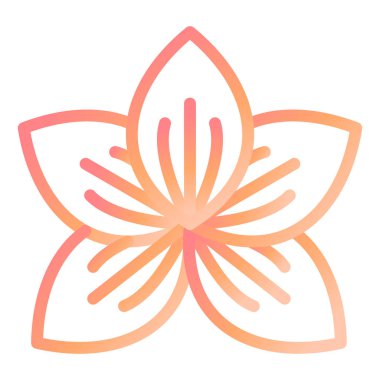 Çiçek. Web simgesi basit illüstrasyon