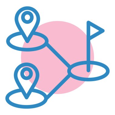 konum. Web simgesi basit illüstrasyon