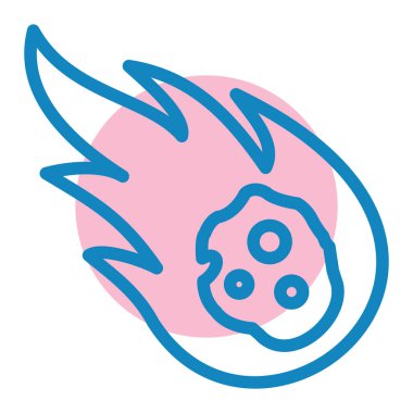 Gezegen. Web simgesi basit illüstrasyon