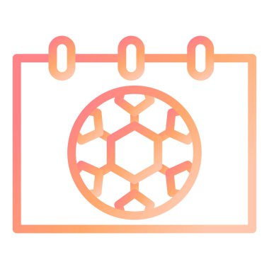 Futbol Zamanlaması Modern ikon vektör illüstrasyonu 