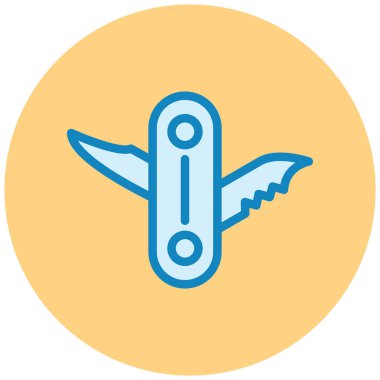 Makasla kesme, vektör illüstrasyonu