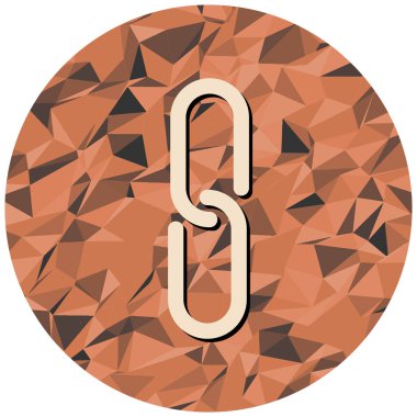 zincir bağlantısı simgesi. vektör illüstrasyonu